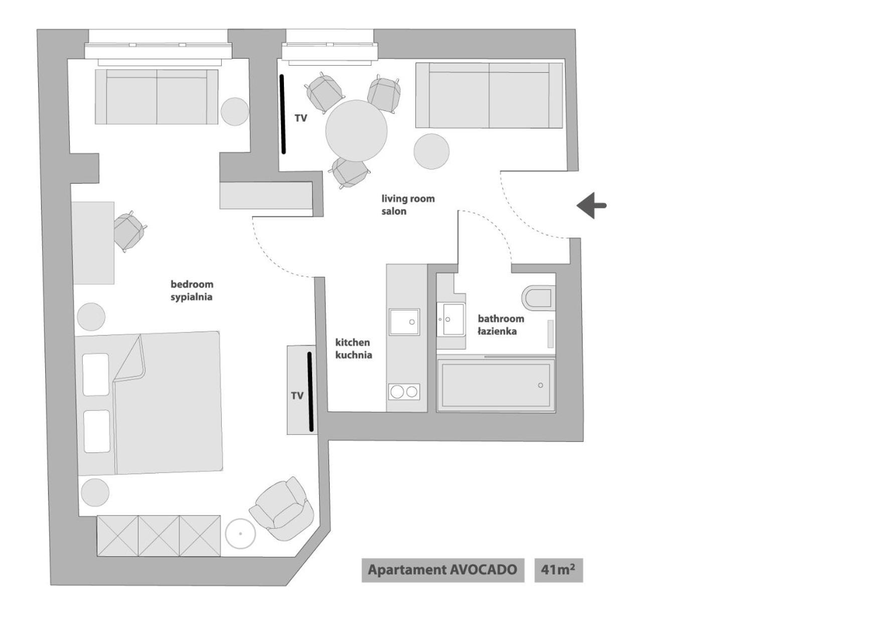 Sanhaus Apartments - Chopina 13 - Apartamenty W Centrum, 5 Minut Od Plazy I Deptaka Sopot Kamer foto