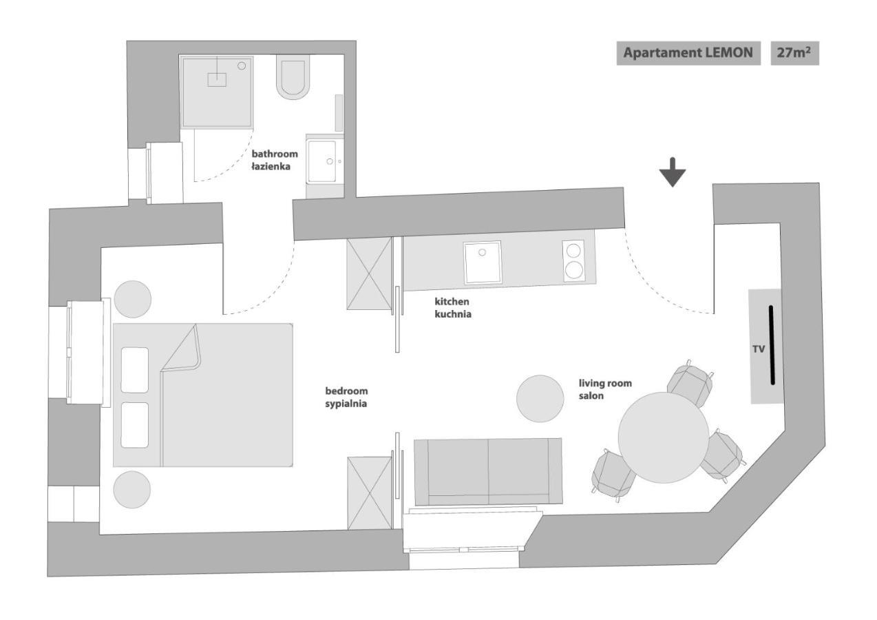 Sanhaus Apartments - Chopina 13 - Apartamenty W Centrum, 5 Minut Od Plazy I Deptaka Sopot Kamer foto